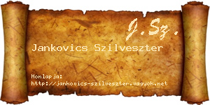 Jankovics Szilveszter névjegykártya